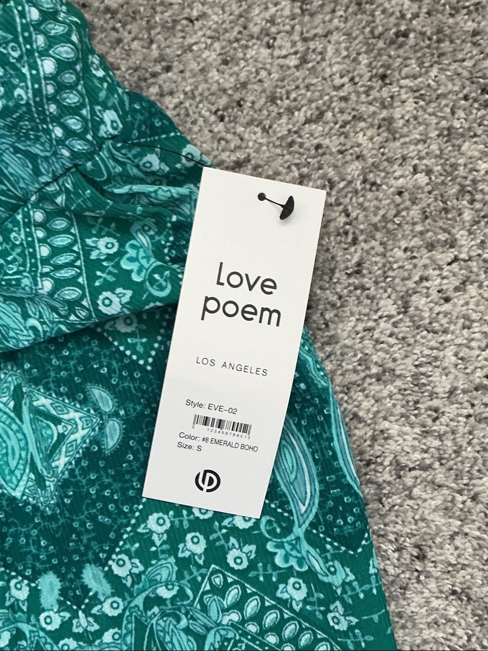 NWT Love Poem Boho Straight-Leg Pants ~ Teal - Picture 4 of 11